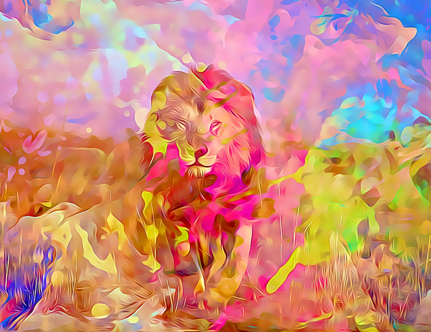 Colorful Lion | NFT and Art